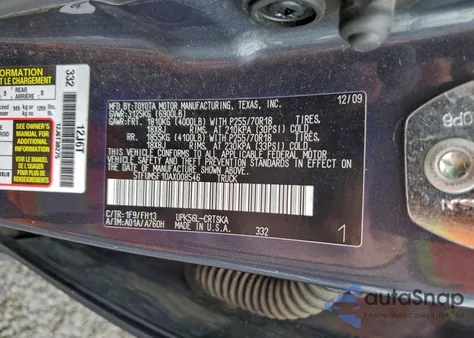 2010 Toyota Tundra Double Cab Sr5 z USA, uszkodzony, nr VIN 5TFUM5F10AX008546